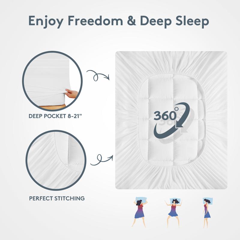 Extra Thick Mattress Topper - Get Hotel-Quality Sleep at Home Tonight